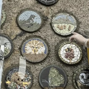 Hand-Cut Mosaic Coasters
